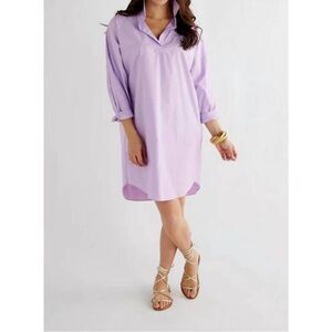 CARYN LAWN preppy heart dress in lavender
